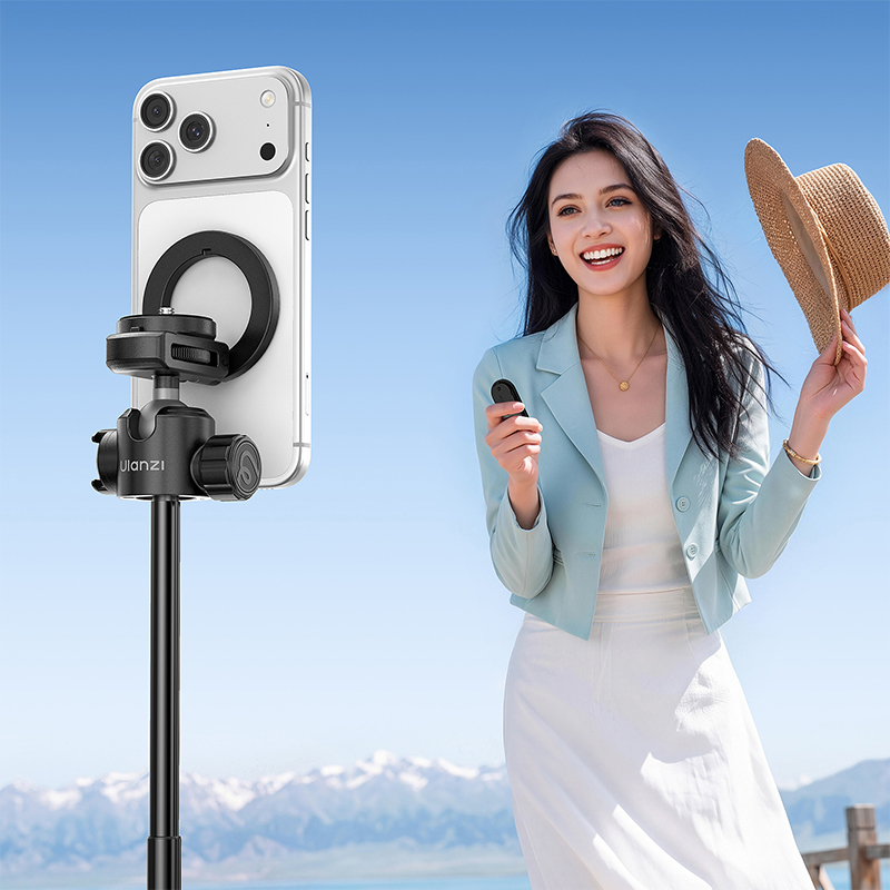 울란지 MT-44 M 카메라 스마트폰 오토 팝업 블루투스 맥세이프 투인원 셀카봉 삼각대 상품 이미지