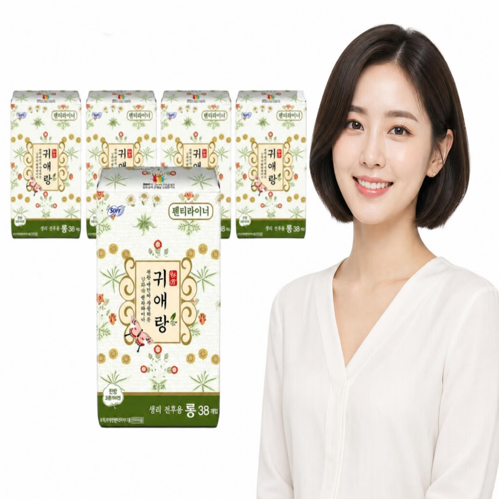 귀애랑 팬티라이너 롱 38개입 1팩 - 상품 이미지