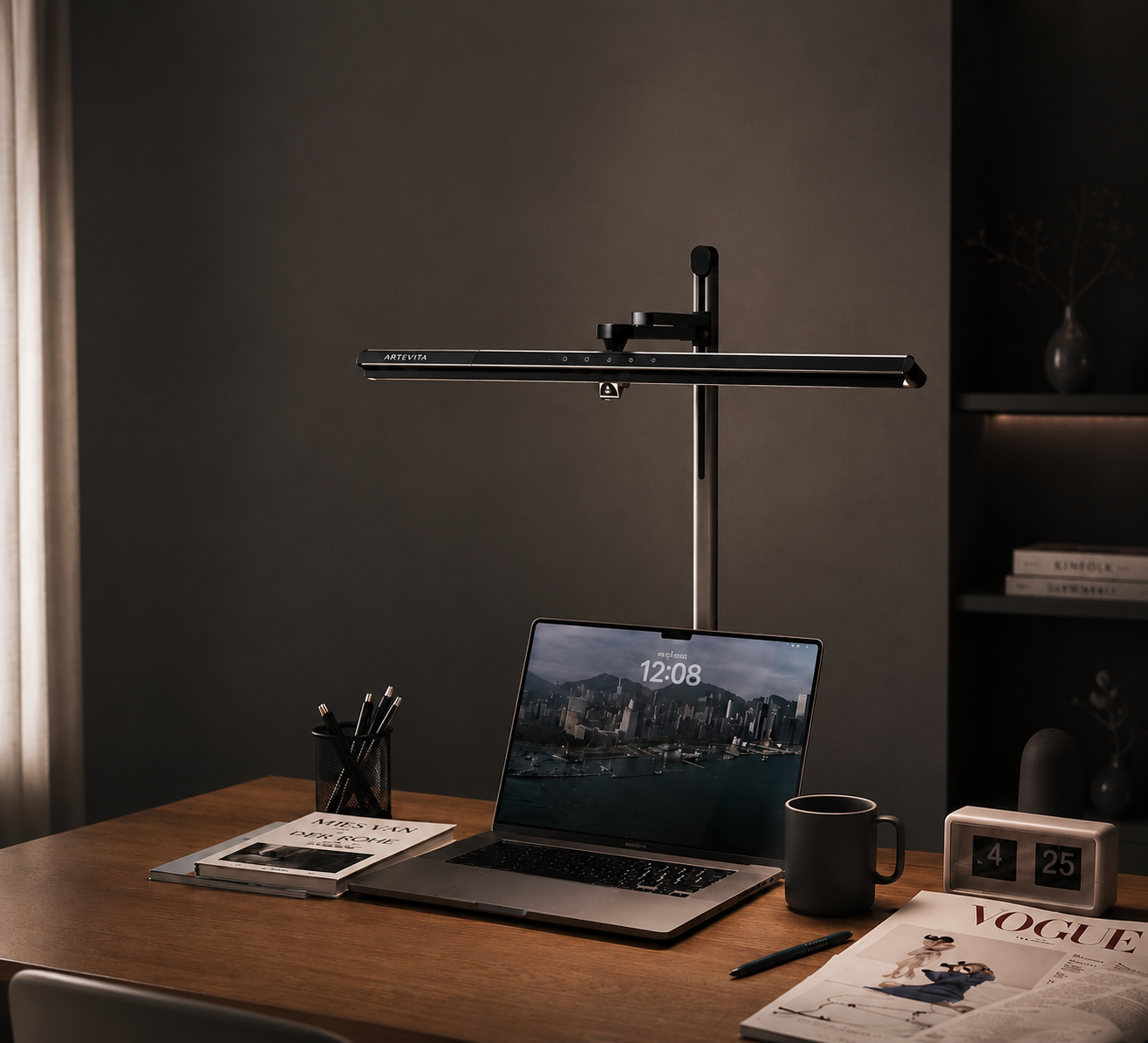 ARTEVITA (아르테비타) 프리미엄 LED스탠드 TI-5000 PRO 800mm 와이드 이미지 8