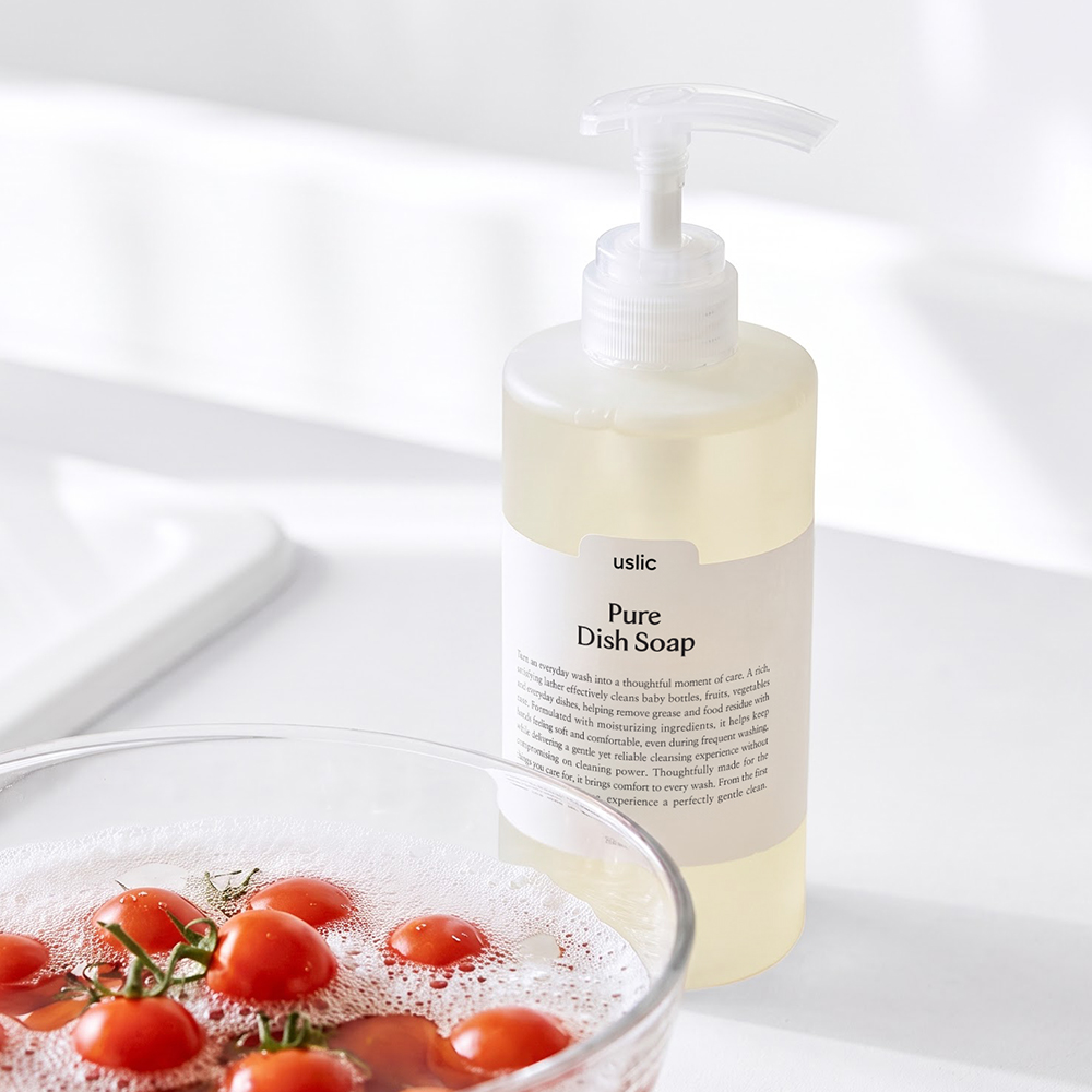 어슬릭 EWG 그린등급 무향 주방세제 아기 젖병 과일 세척 500ml - 상세 이미지 4