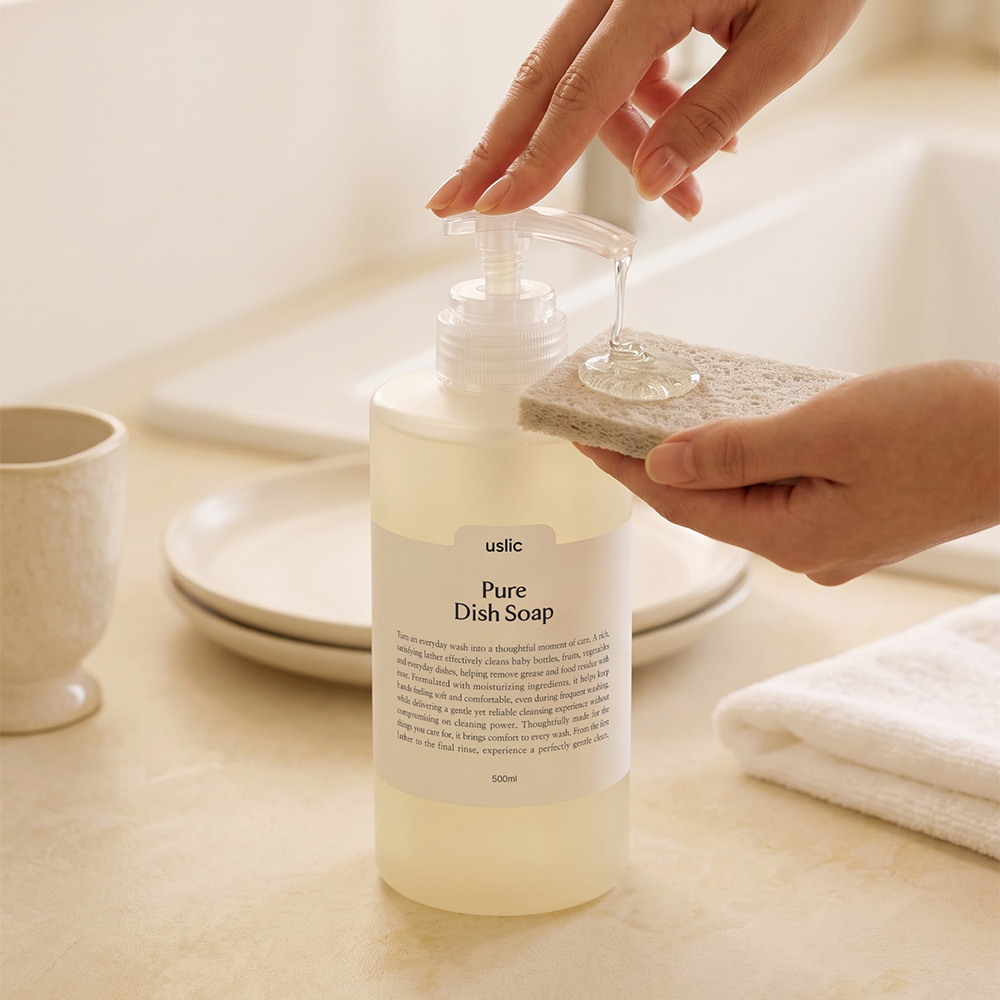 어슬릭 EWG 그린등급 무향 주방세제 아기 젖병 과일 세척 500ml - 상세 이미지 3