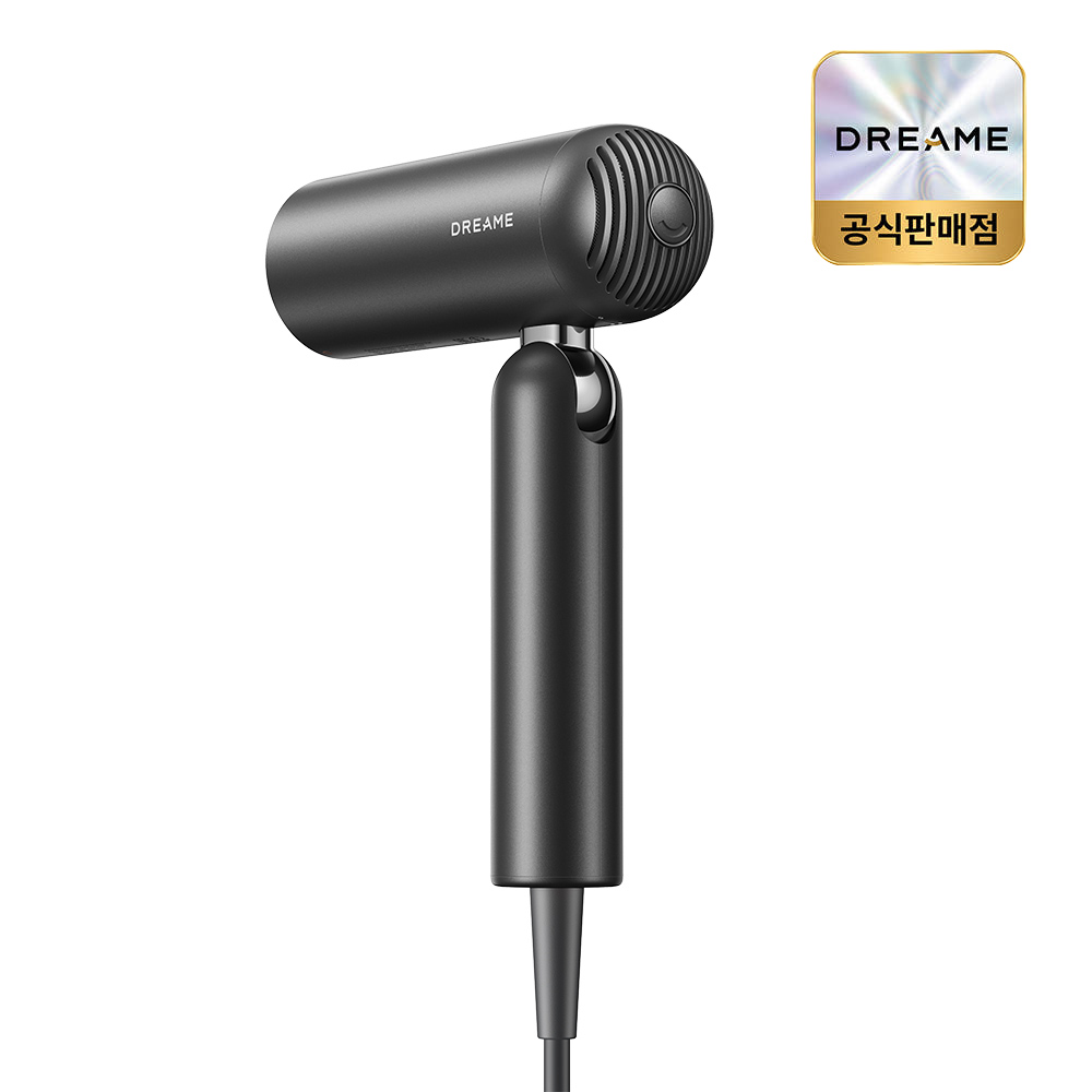[5천N포인트] [공식] 드리미 접이식 드라이기 포켓 유니 퓨어블랙 BLDC 고속모터 11만RPM 여행 프리볼트 파우치포함 이미지 6