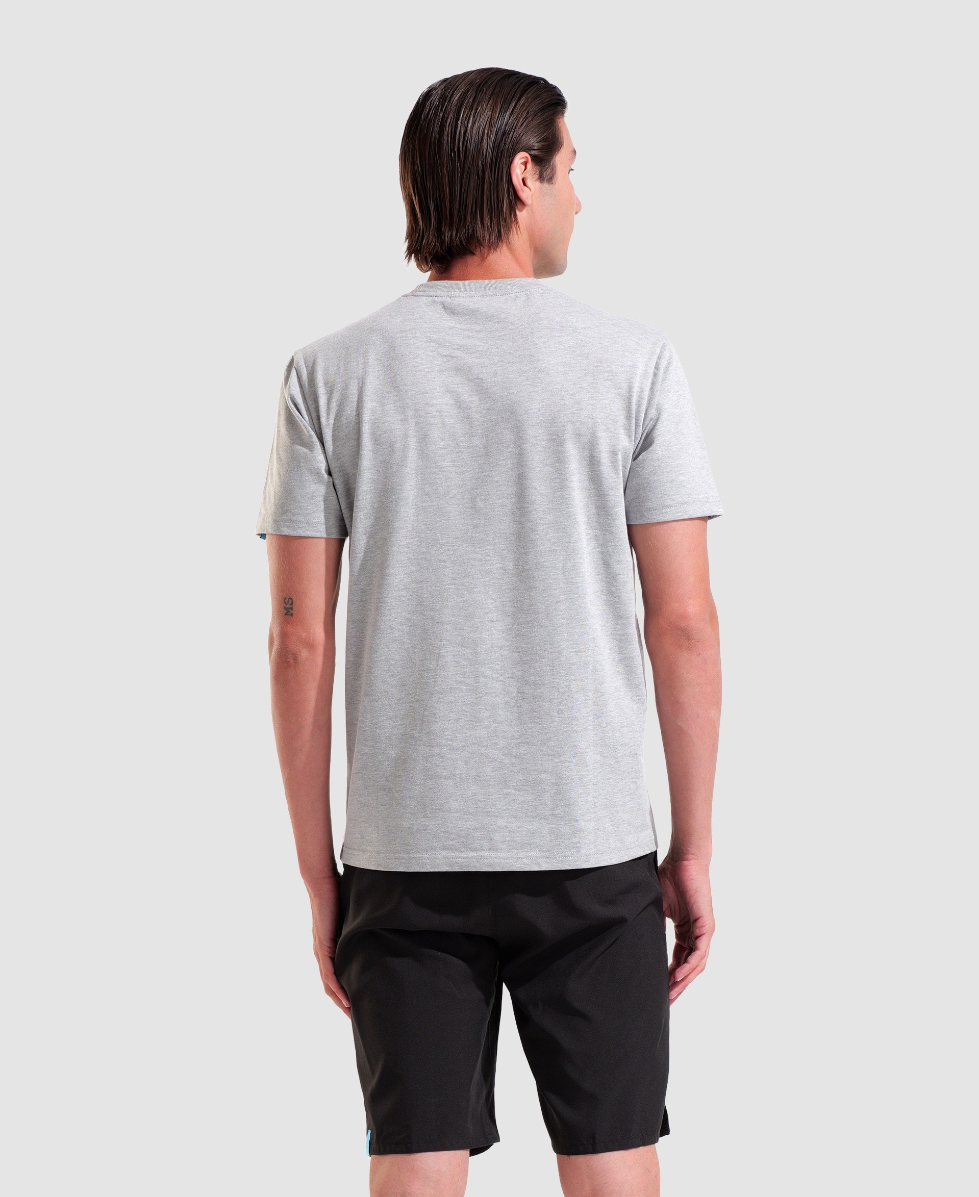 아레나 파리 스카이라인 유니섹스 티셔츠 Grey heather, 2XL - 상세 이미지 5