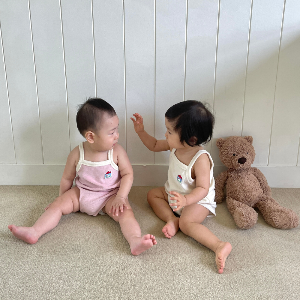 지니윤 오가닉 아기 바디수트 여름 가을 아기옷 출산선물 천연염색 테리 순면 - 상세 이미지 2