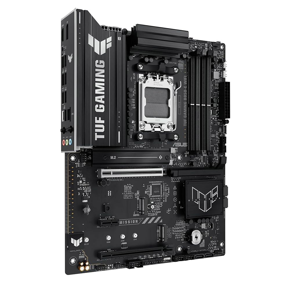 ASUS TUF 게이밍 B850-E 와이파이 AMD AM5 B850 ATX 마더보드, DDR5, PCIe 5.0 준비 완료, M.2 슬롯 x3, Wi-Fi 6E, 2.5Gb 이더넷 - 상세 이미지 3