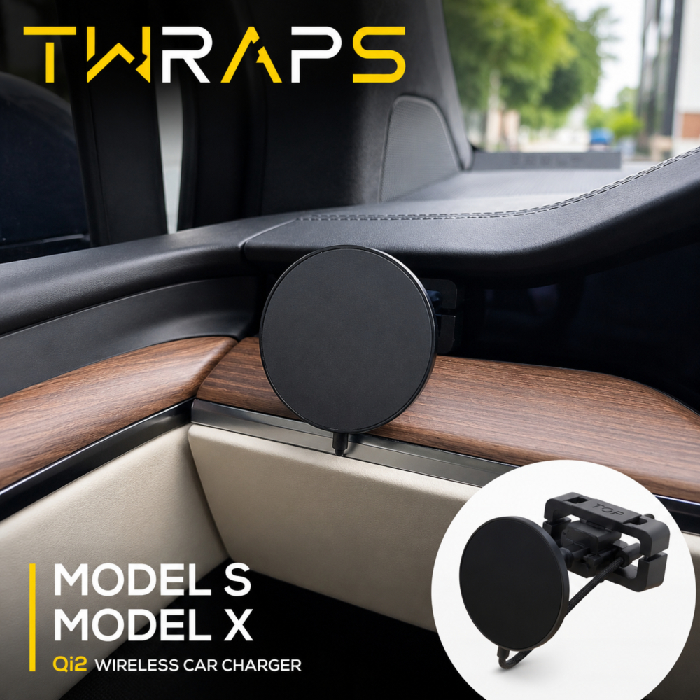 TWRAPS 테슬라 모델 S 모델 X 거치대 리프레시 2021-2026 대시보드 폰마운트 마그네틱 차량용 - 상품 이미지