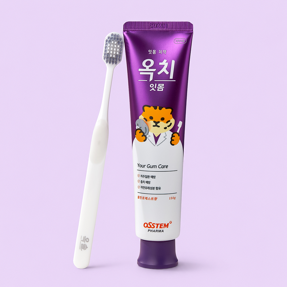 옥치 잇몸치약 불소 1000ppm 치주질환 잇몸 염증 충치 예방 구취 케어 40g - 상세 이미지 5