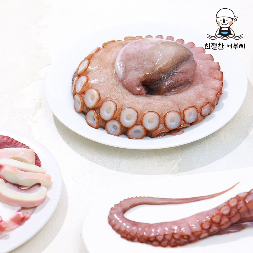 국내산 문어 자숙 손질 자연산 돌문어 문어다리 친절한어부씨 - 상세 이미지 5