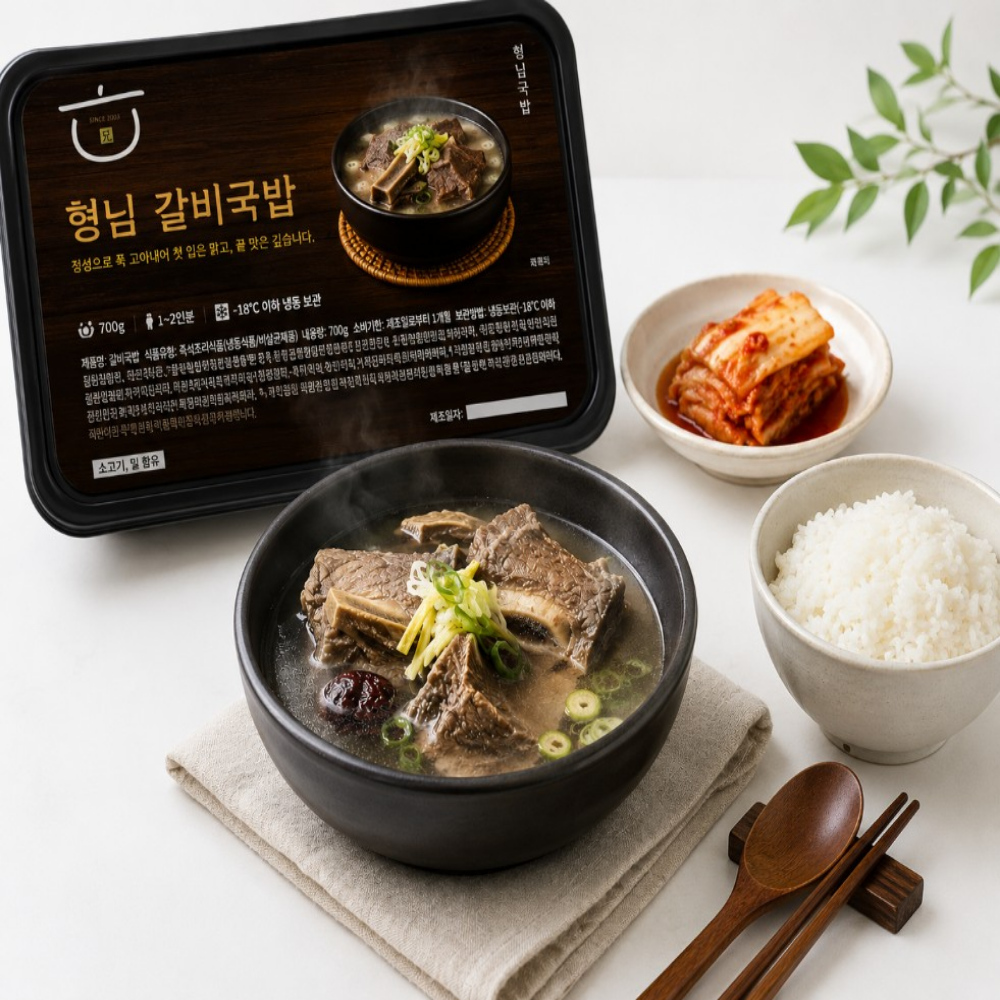 [인기국밥 3종 셋트] 설렁탕 갈비국밥 뚝불 냉장고 쟁여템 - 상세 이미지 3
