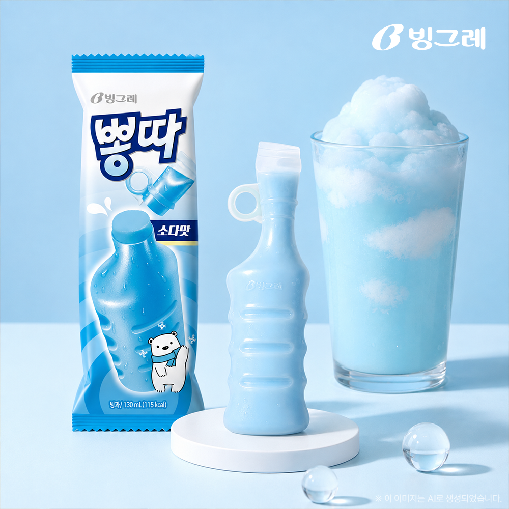 빙그레 뽕따 소다맛 20개입 아이스크림 - 상품 이미지