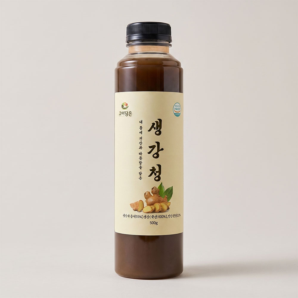 고이담은 국내산 100% 생강청 착즙청 생강차 500g, 1개 - 상세 이미지 2