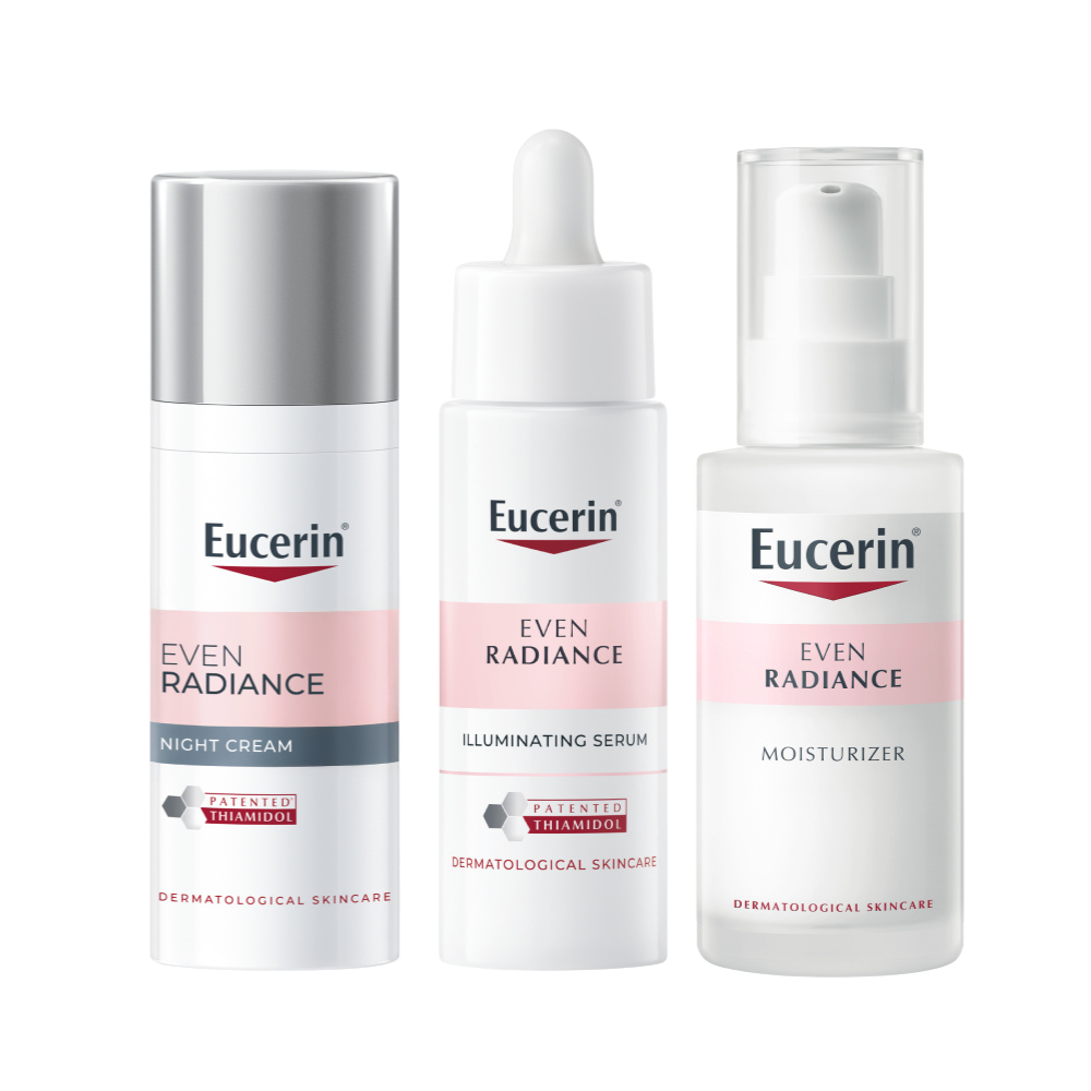 유세린 이븐래디언스 티아미돌 나이트크림 50ml+일루미네이팅 세럼 30ml+모이스처라이저 50ml 3종 세트
