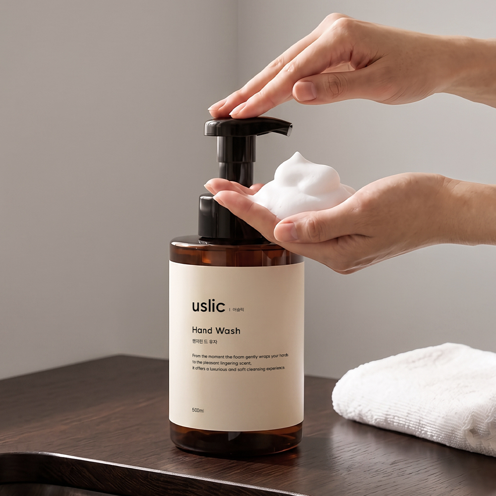 어슬릭 퍼퓸핸드워시 선물 손세정제 물비누 탠저린 드 유자, 500ml, 1개 이미지 6