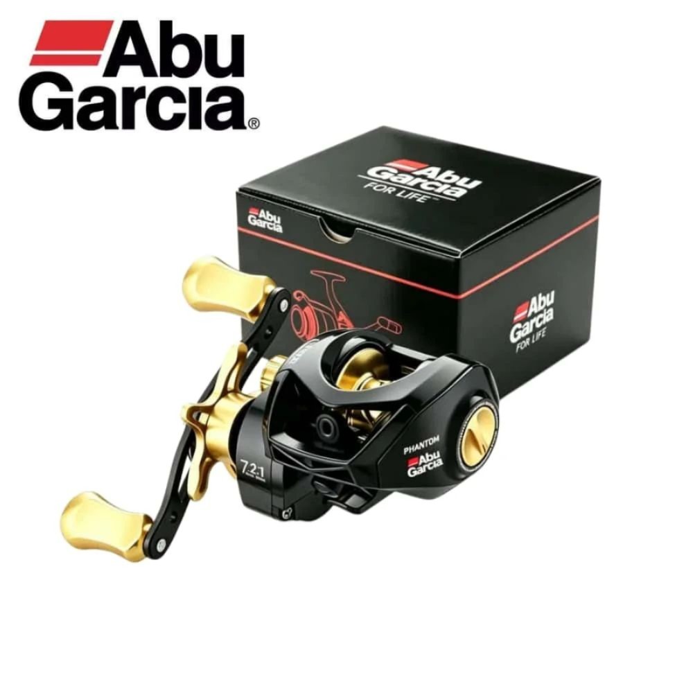 ABU GARCIA 베이트캐스팅 릴 고속비 스무스 바닷물 민물용 블랙 골드 왼손 - 상품 이미지