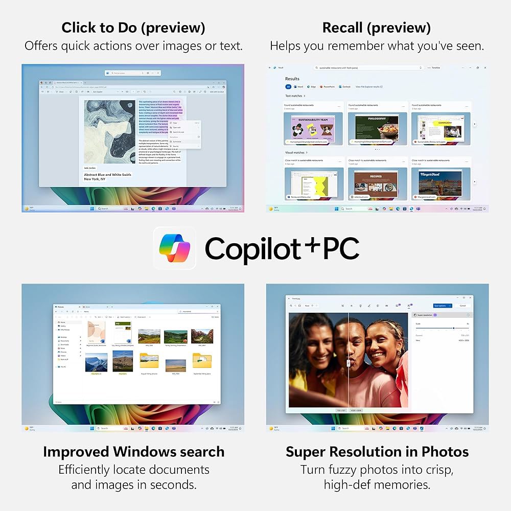 Acer Aspire 16 AI Copilot+ PC 16인치 WUXGA 120Hz 100 sRGB 디스플레이 스냅드래곤 X NPU 45개의 탑 - GPU 최대 1.7 TFLOPs 상품 이미지
