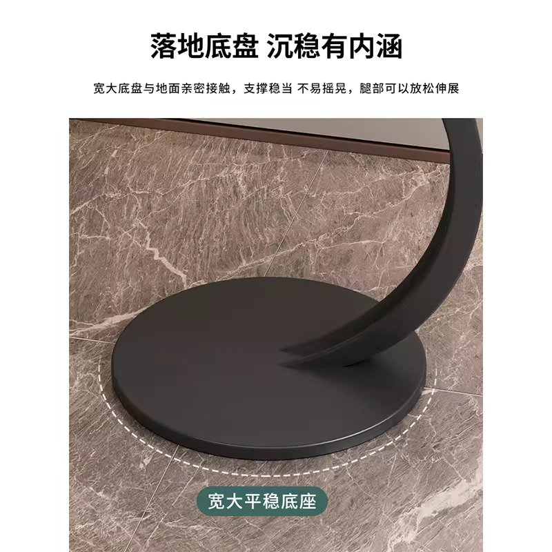 티 테이블 협탁 침대 쇼파옆 사이드 커피 원형 탁자 광택 45x60 - 상세 이미지 5