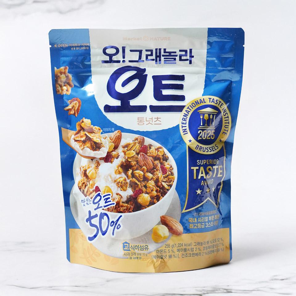 메가마트 오리온 오그래놀라 오트 통넛츠 255g - 상품 이미지
