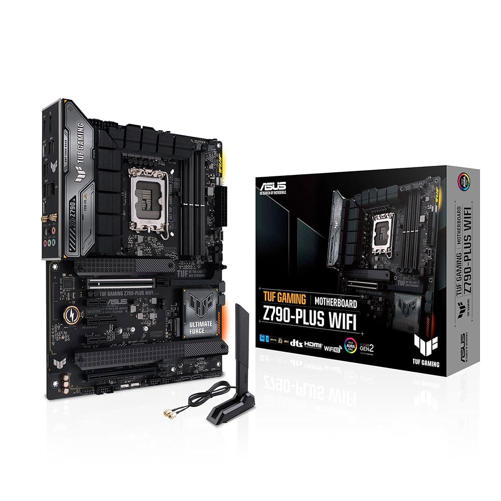 ASUS TUF 게이밍 Z790-Plus WiFi LGA 1700(인텔 14, 12, 13세대) ATX 마더보드(PCIe 5.0, DDR5, 4xM.2 슬롯, 16+1 DrMOS, - 상품 이미지
