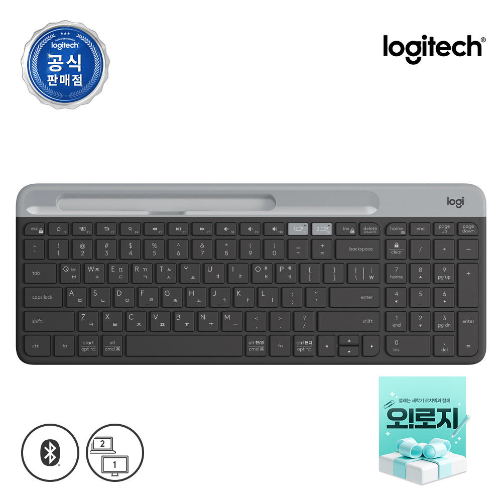 로지텍 코리아 K580 슬림 블루투스 무선 키보드 시크 블랙, 팬터그래프(Pantograph)