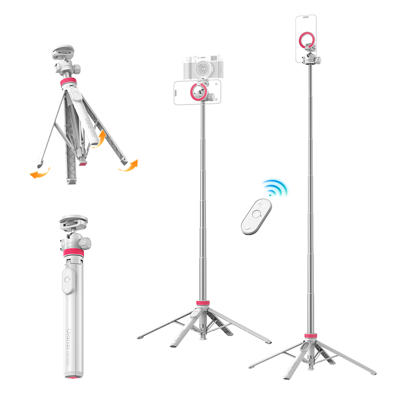 울란지 MT-44 M 카메라 스마트폰 오토 팝업 블루투스 맥세이프 투인원 셀카봉 삼각대 이미지 2