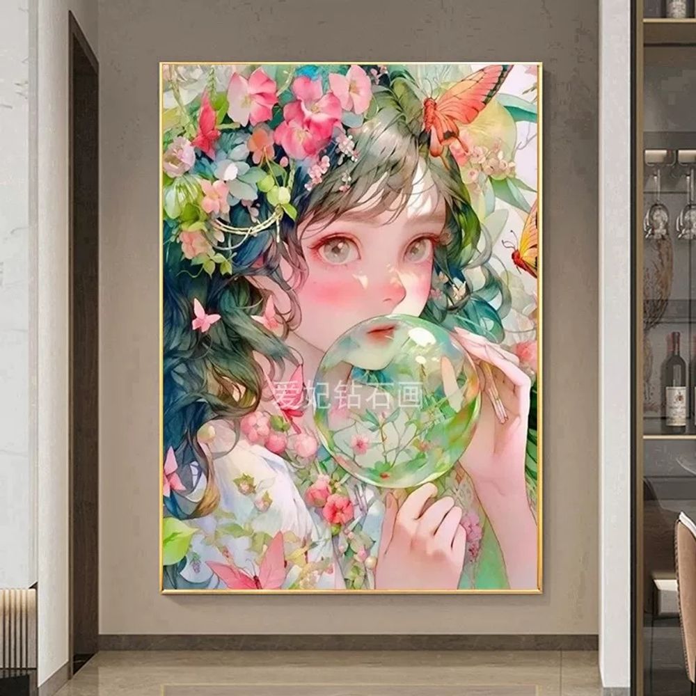 사각비즈 보석십자수 전체부착 DIY키트 기본형 - 상세 이미지 3