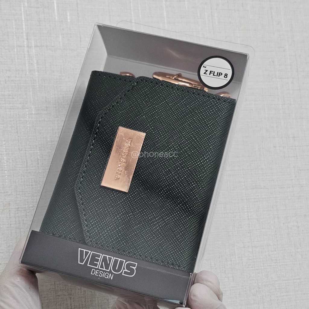 폰뿌 핸드폰과 지갑이 하나로 프리미엄 라벨라 사피아노 케이스 카키, 갤럭시Z플립8 F776 - 상세 이미지 2