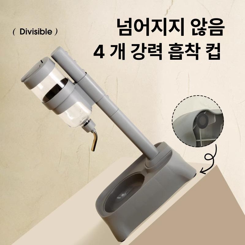 반려동물 자동 급수기 물그릇 식기 걸이형 그레이(세라믹) - 상세 이미지 4