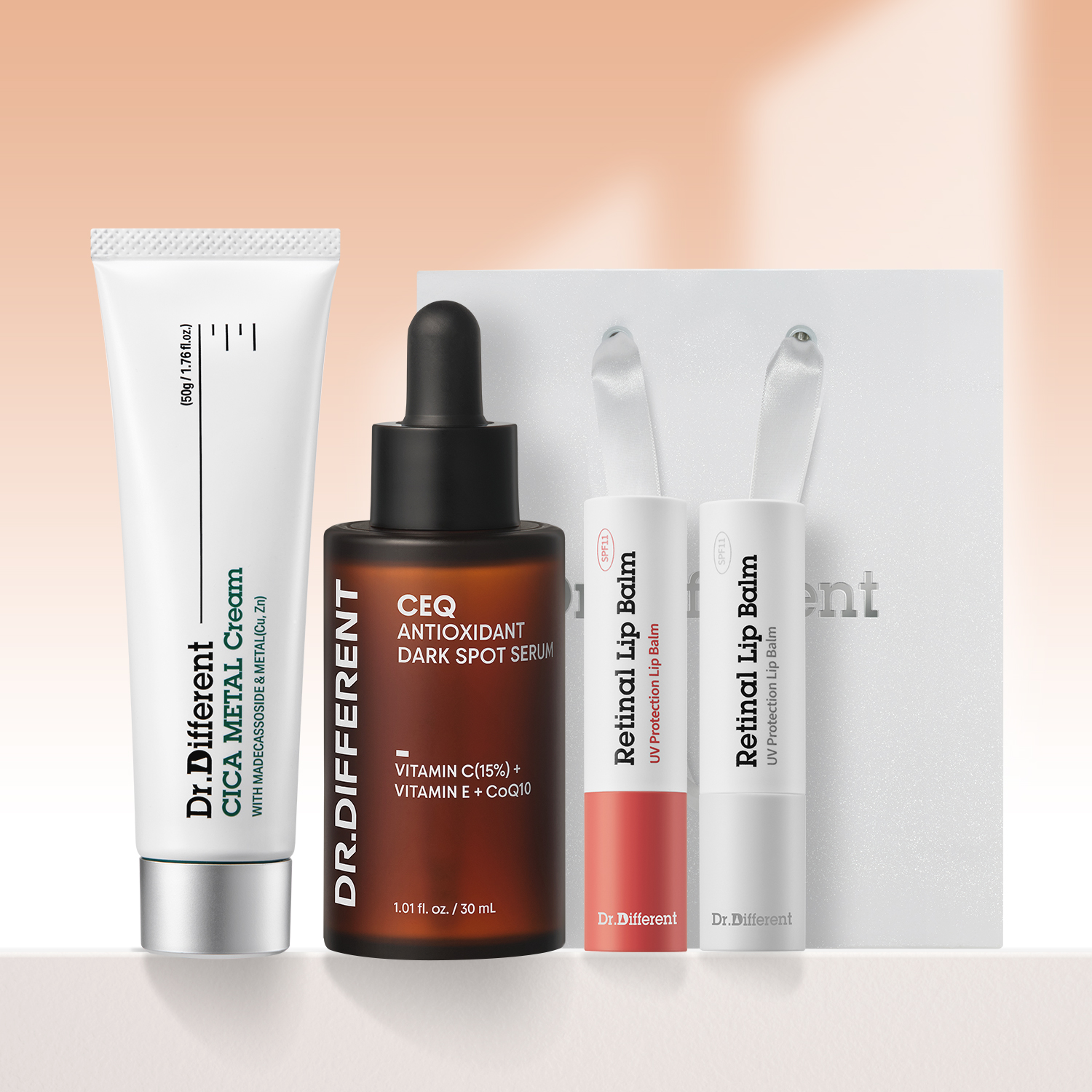 광채 SET/ 닥터디퍼런트 CEQ 안티옥시던트 세럼+레티날 립밤 2종+시카 메탈 크림+쇼핑백