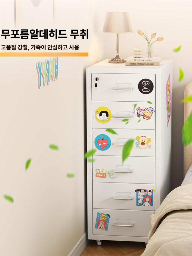 책상 서랍 선반 데스크 책상밑서랍장 다용도 이동식 책꽂이 받침대 수납 1. 화이트 3단 - 상세 이미지 2