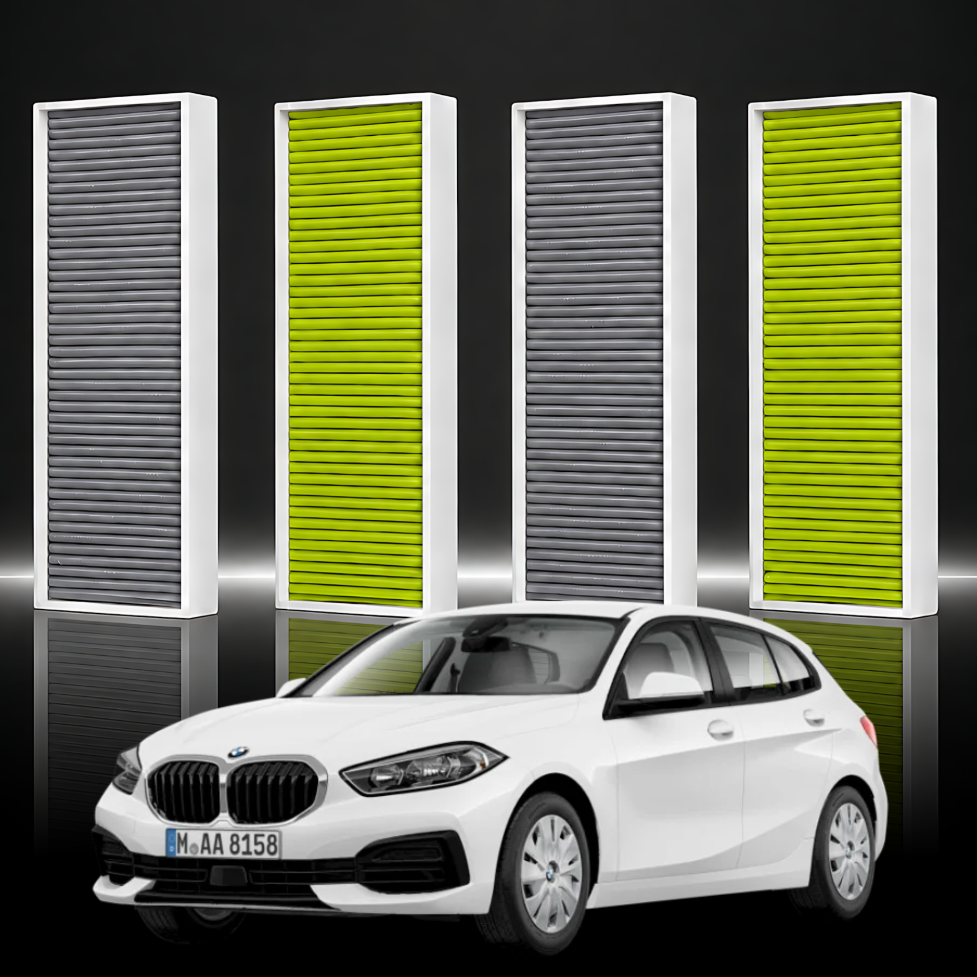 [호환] 1+1 파이널 BMW 1시리즈 F40 에어컨필터 활성탄 냄새차단 제거 PM 0.3 - 상품 이미지