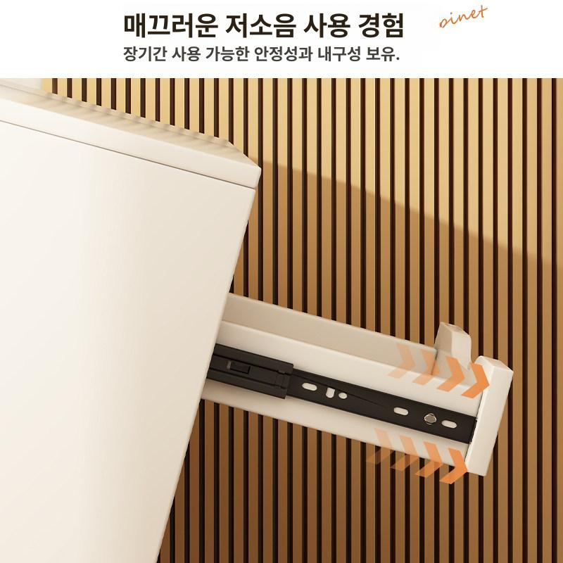 책상 서랍 선반 책상밑서랍장 데스크 책꽂이 다용도 사무실 수납 이동식 고급형 두꺼운패널 화이트 36x58x70cm - 상세 이미지 5