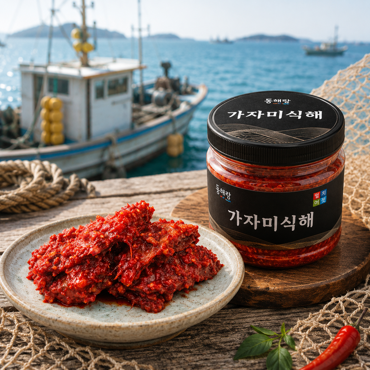 풍미식품 이북식 전통 그 맛 그대로 국내산 가자미식해 400g / 800g - 상품 이미지
