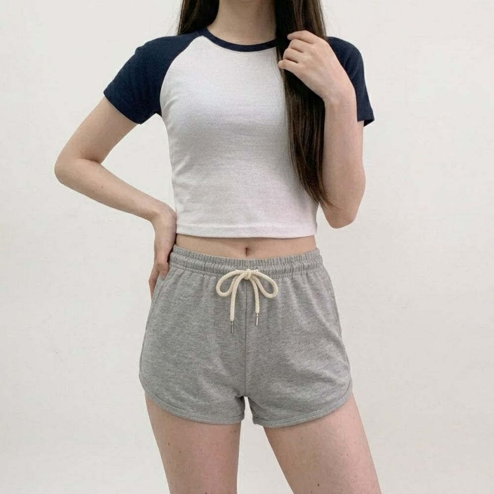 여자돌핀팬츠 돌핀반바지 여성러닝쇼츠 조깅복 헬스반바지 - 상품 이미지