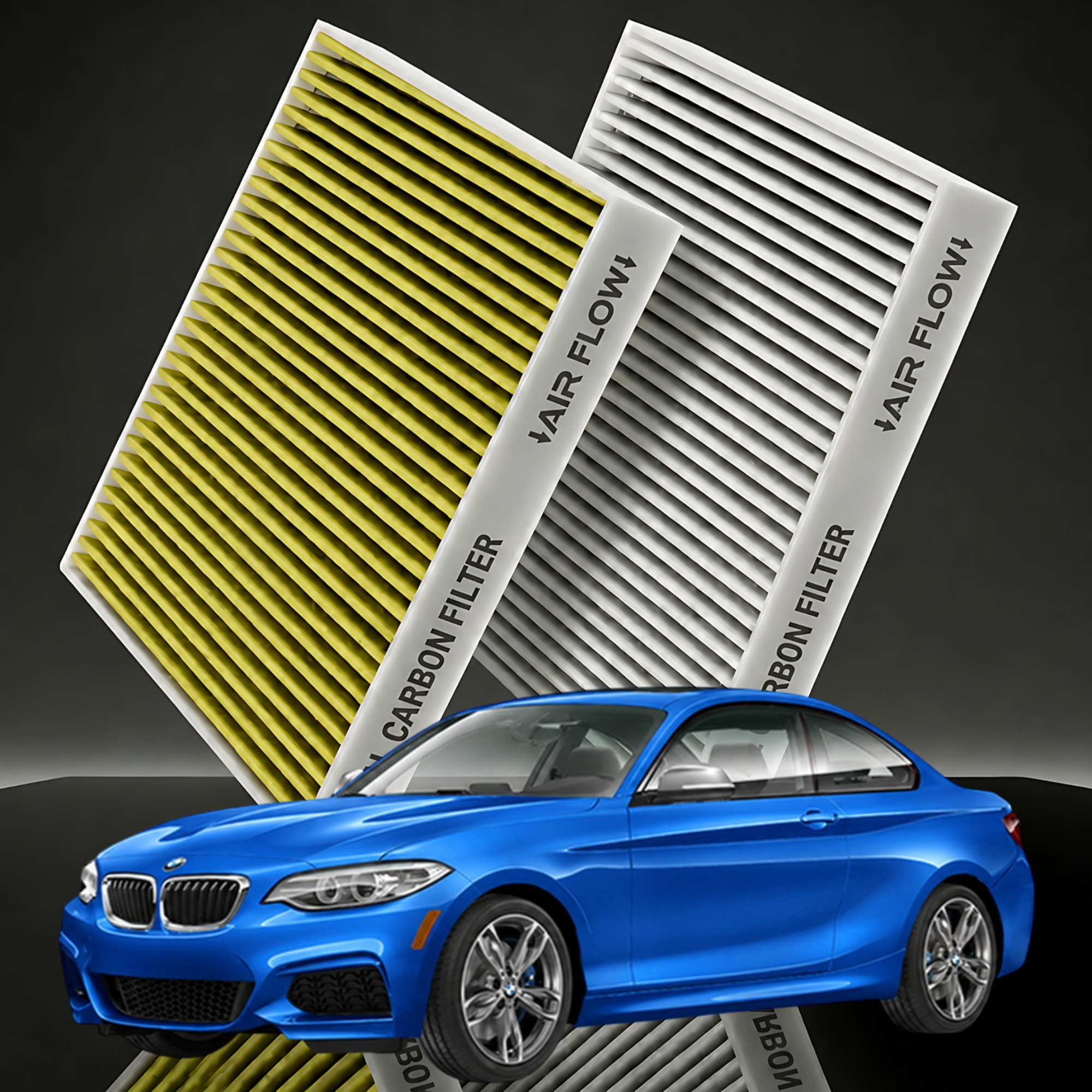 [호환] 1+1 파이널 BMW 2시리즈 F22 에어컨필터 활성탄 냄새차단 제거 PM 0.3 - 상품 이미지