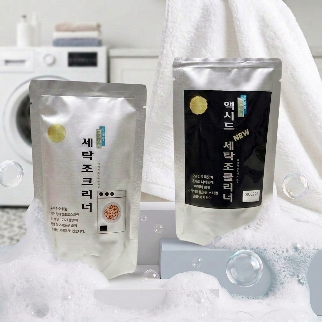 청정세상 세탁조 클리너 150g, 4개 통돌이 드럼 세탁기 청소 통세척 세정제 - 상품 이미지