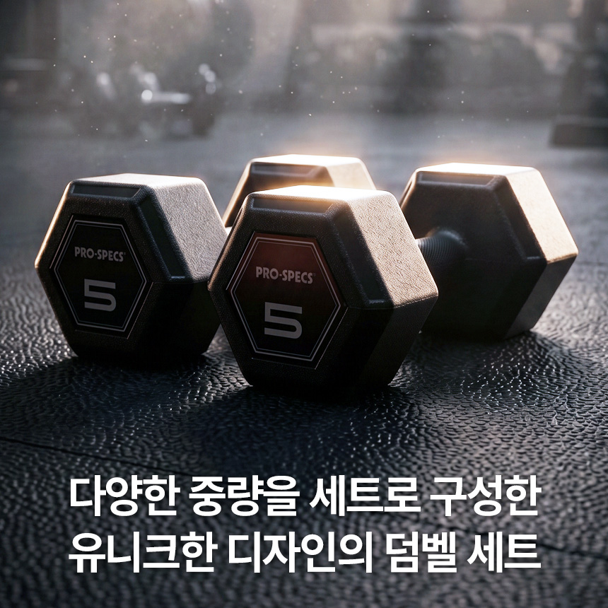 프로스펙스 매트릭스 아령 헬스 홈트 덤벨 2kg, 2개 - 상세 이미지 2