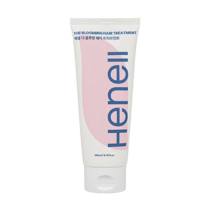 헤넬 더 블루밍 무실리콘 단백질 트리트먼트 손상모 헤어팩 200ml - 상품 이미지