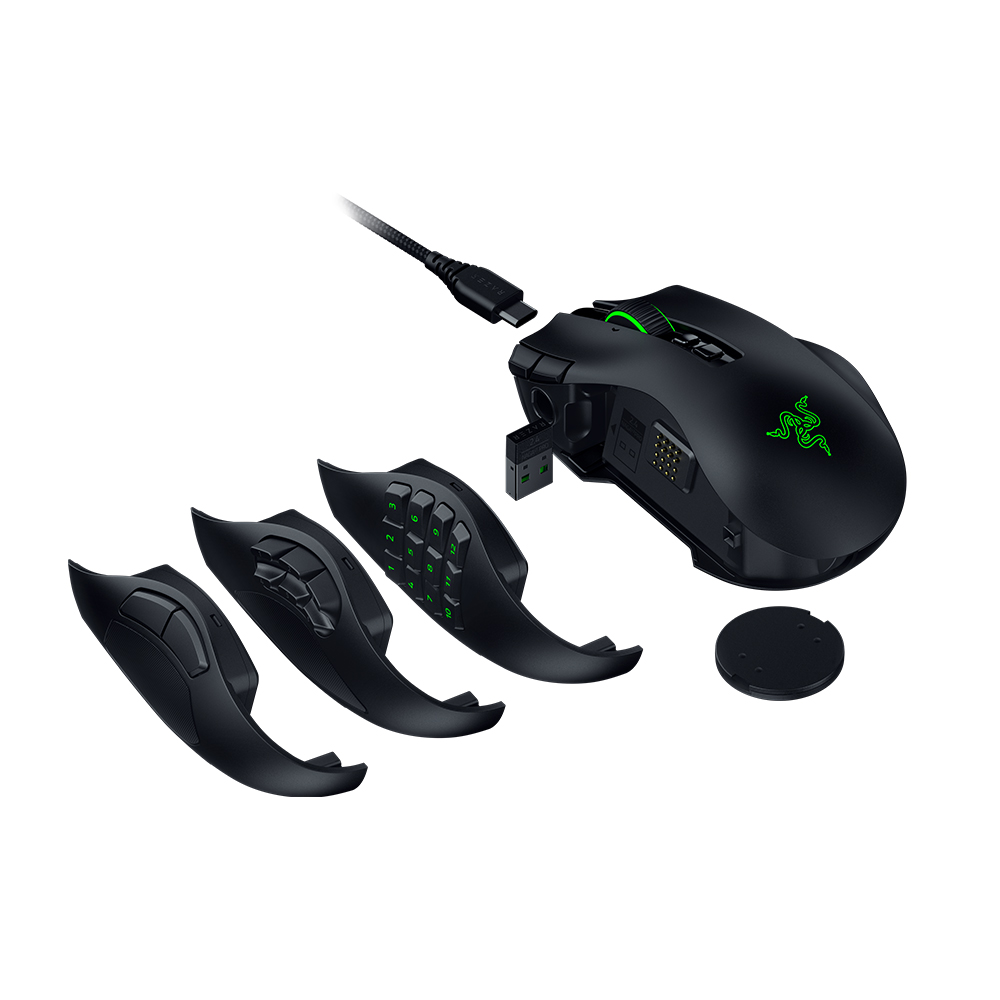 레이저코리아 Naga V3 Pro 무선 게이밍 마우스 + Mouse Dock Pro 충전독 - 상세 이미지 3