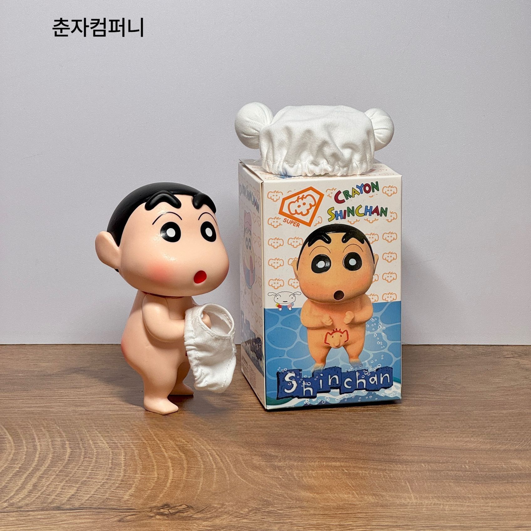 목욕 짱구 피규어 샤워캡 캐릭터 장식 크레용 신짱 인형 미니어처 굿즈 소품 홈데코 욕실 목욕 신 12cm 컬러박스 - 상세 이미지 2