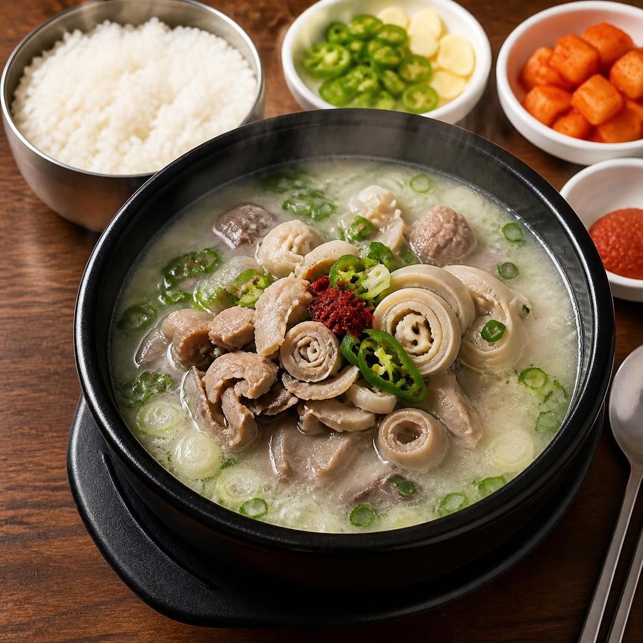 유비푸드 초간편국밥 간편국 캠핑 냉동국밥 돼지내장국밥, 140g, 5개 - 상품 이미지