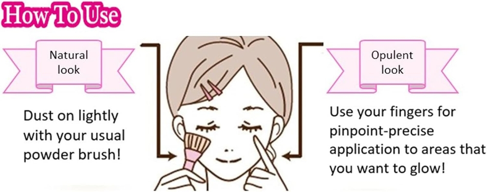 캔메이크 문글로우 하이라이터 02 핑크 3.7g 라이트핑크 베이크드 일본 이미지 6