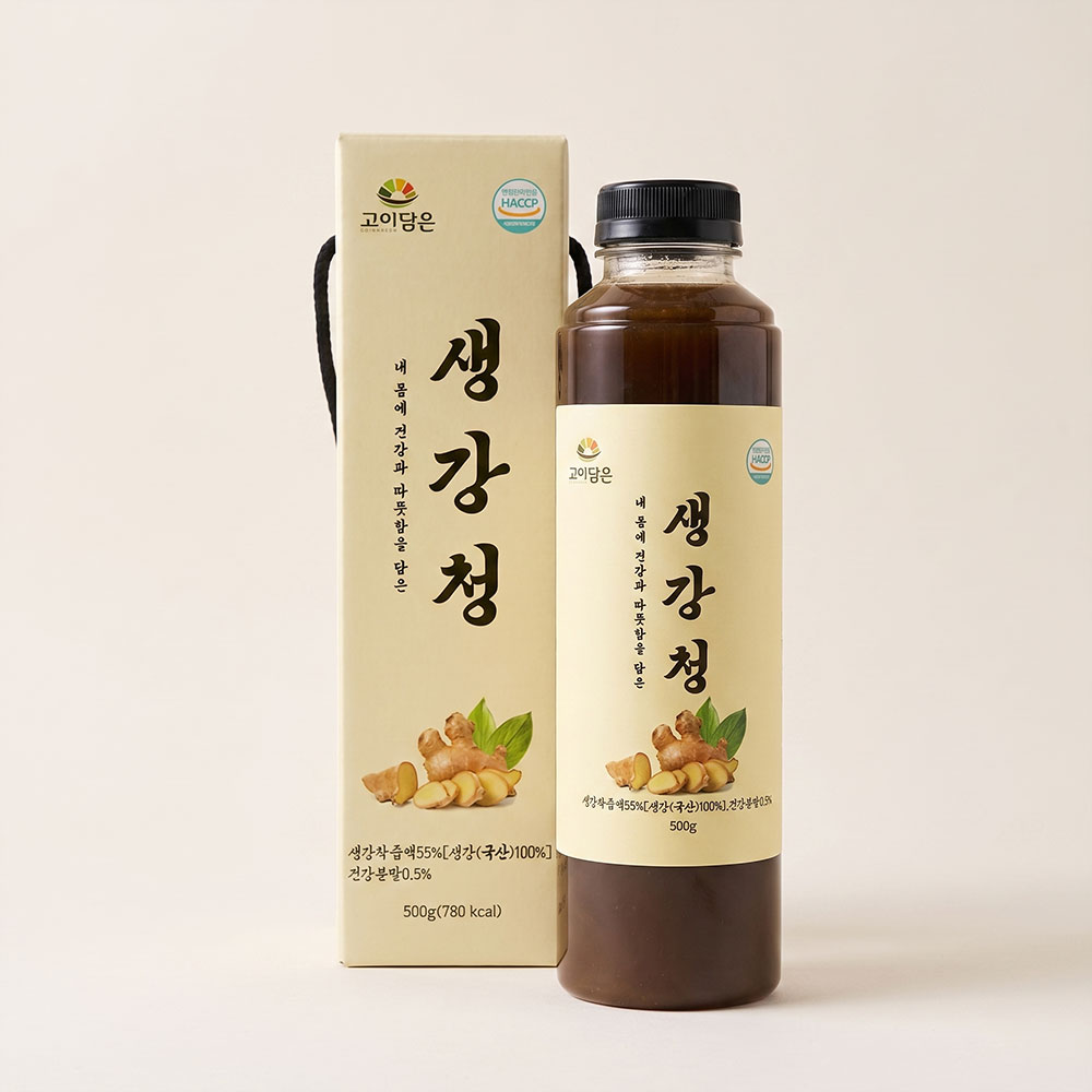 고이담은 국내산 100% 생강청 착즙청 생강차 500g, 1개 - 상세 이미지 5
