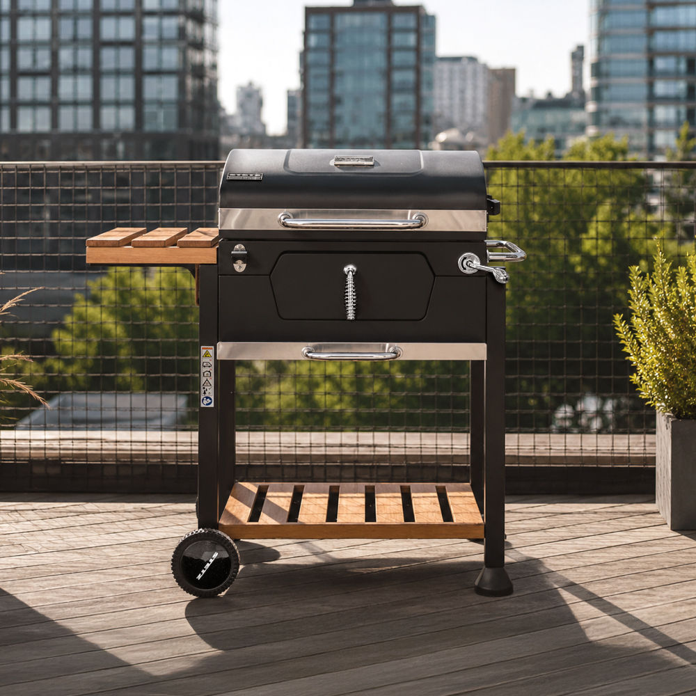 스테츠 프로 스테이션 야외 바베큐 그릴 사각 숯불 훈제 직화 BBQ - 상세 이미지 4