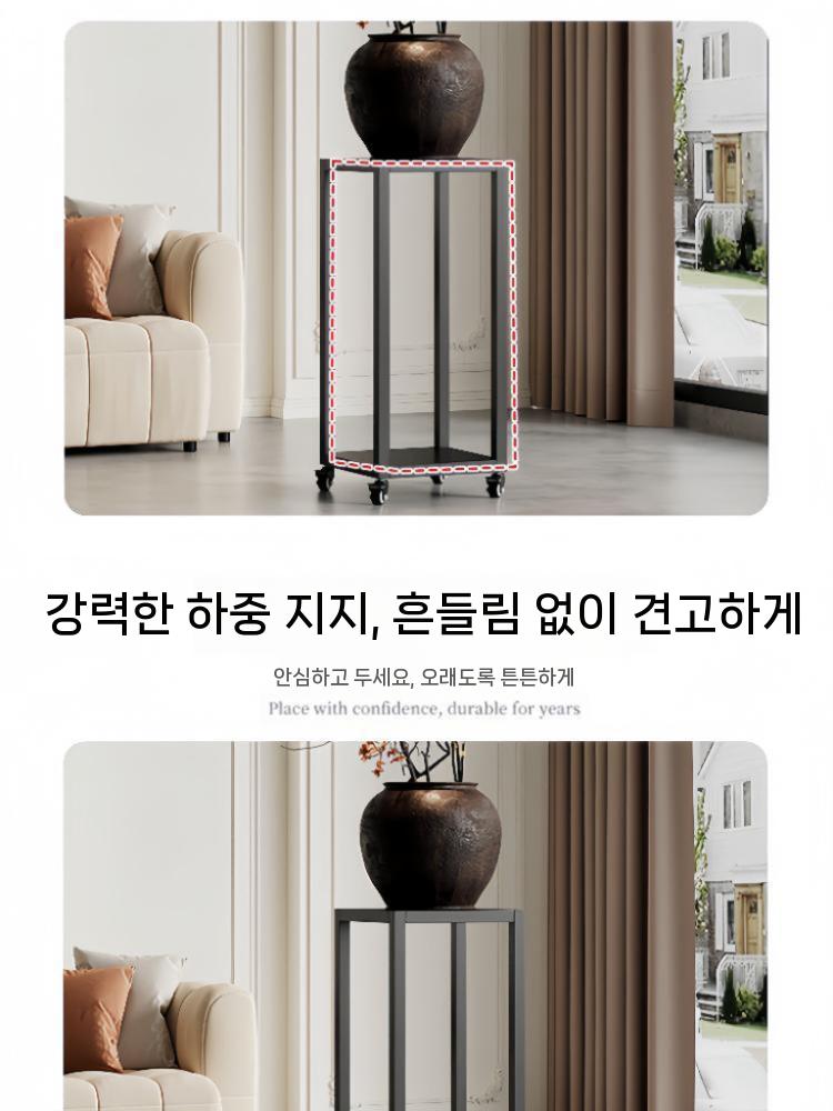 어항 받침대 수조 어항테이블 선반 거치대 이동식 축양장 30x30x65cm - 상세 이미지 4