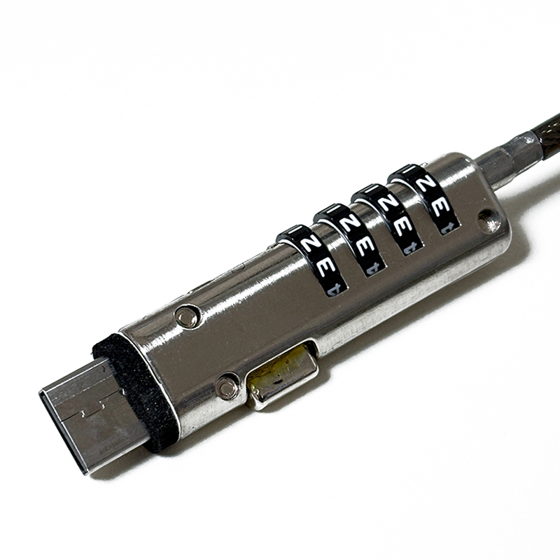 USB 노트북 자물쇠 캔싱턴락 와이어락 시건 장치 잠금 도난 방지 도서관 독서실 케이블 - 상세 이미지 2