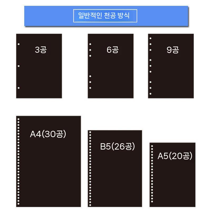 제본 펀칭기 타공기 스프링 제본링 문서 구멍 도구 - 상세 이미지 5
