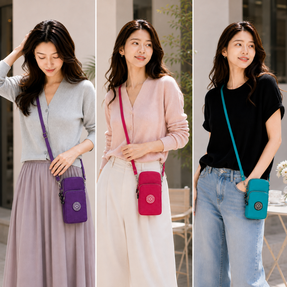 여성 미니 크로스백 핸드폰 가방 파우치 수납 미니백 데일리 숄더백 이미지 6
