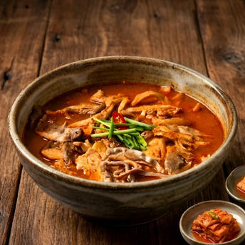 유비푸드 원조국밥 간편국 밀키트 사골육수포함 얼큰 돼지내장국밥, 630g, 1개 - 상세 이미지 2