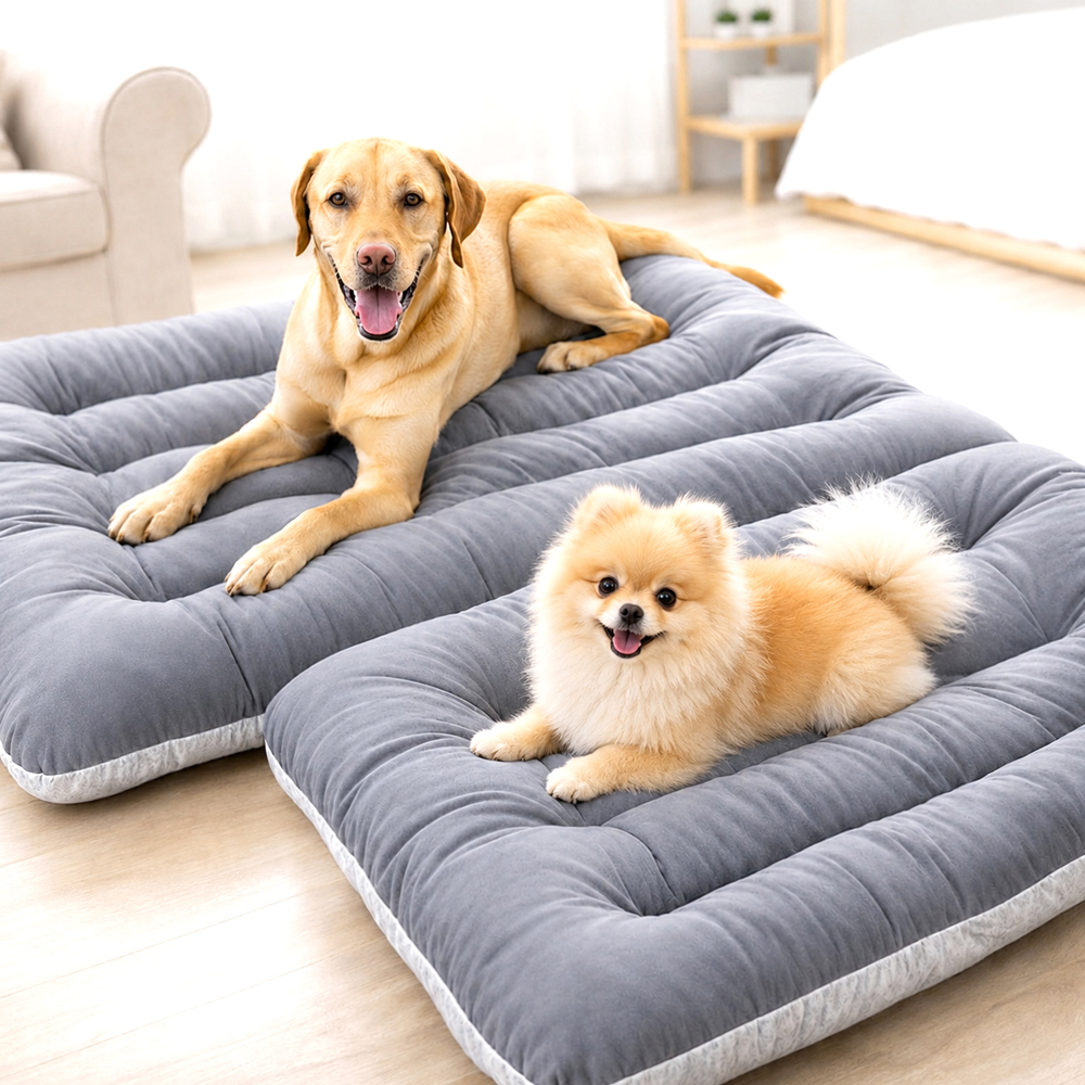 펫브랜디 동동이 강아지방석 대형견방석 반려견침대 면 그레이 L - 상품 이미지