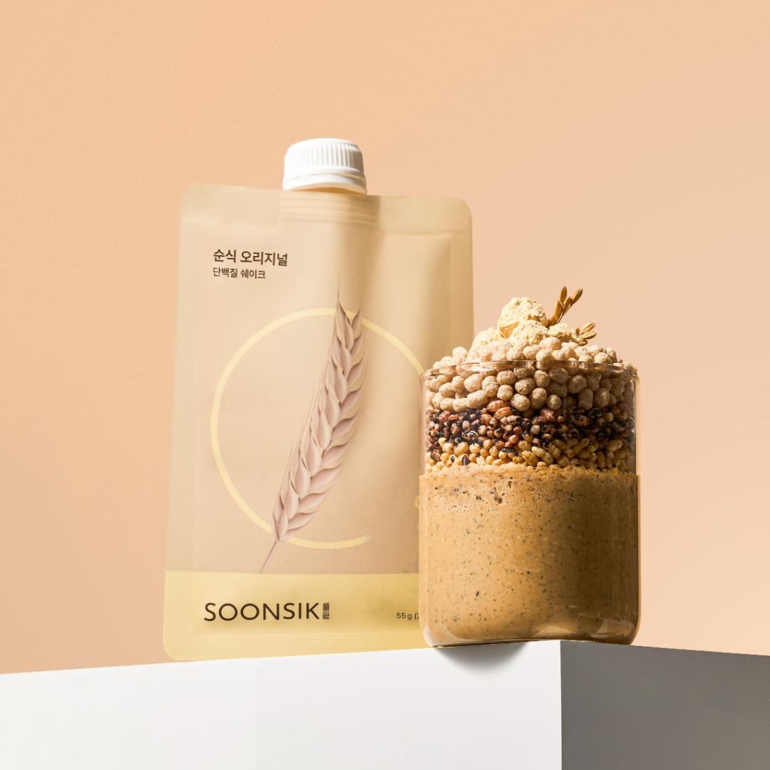 순식랩 오리지널 파주 장단콩 단백질쉐이크 파우치 식물성단백질 포만감높은 55g, 5개 - 메인 이미지